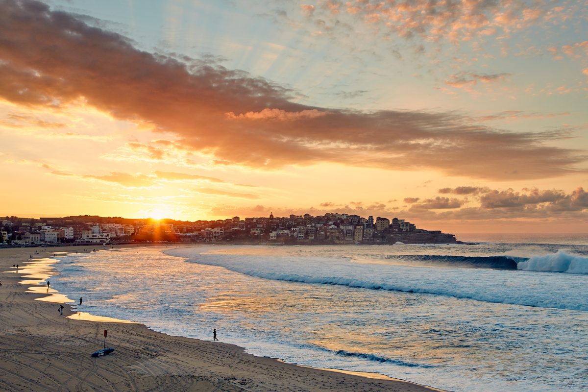 Bondi beach, 7am today, 1st light and 1st wave I saw