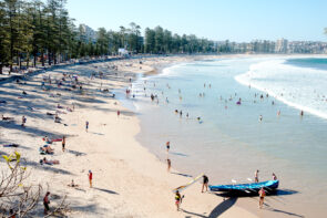 Manly Beach, love those trees