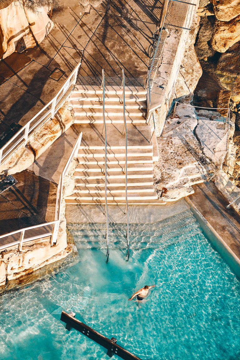 First In, Bronte Pool, New South Wales, Sydney, Australia