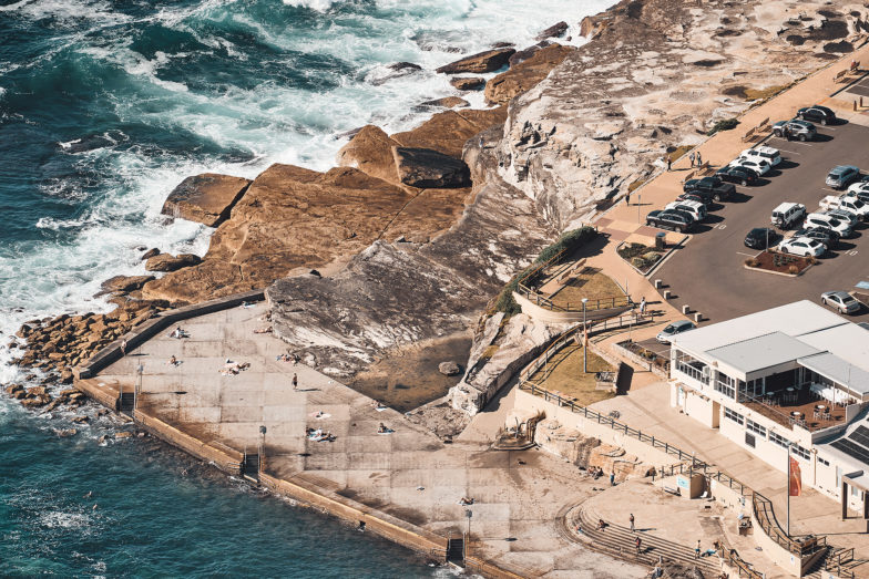 Clovelly - rock and concrete beach