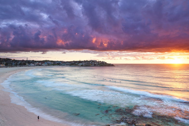 Much earlier today, sunrise, Bondi Beach