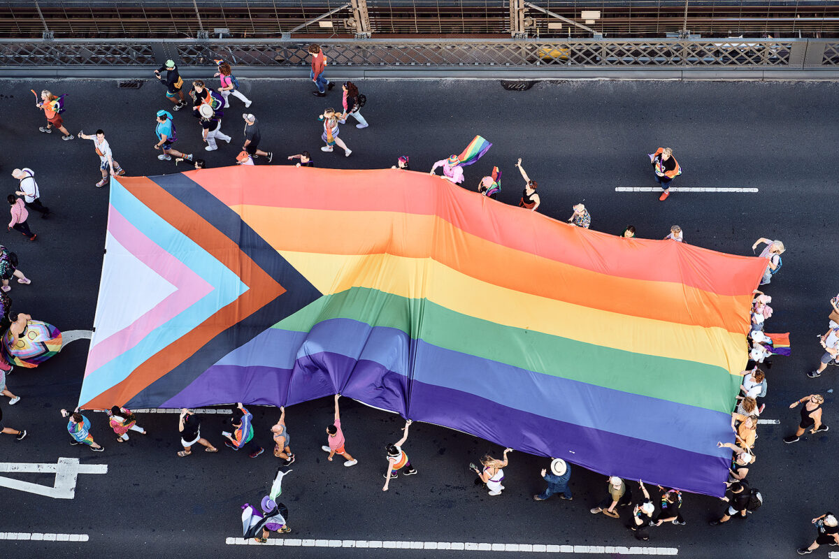 I had the privilege of shooting the Sydney World Pride March from the Bridge Pylon