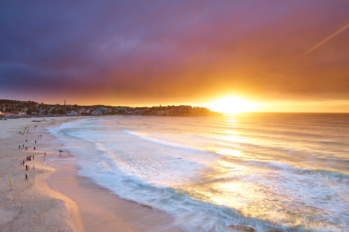 It was dark for so long, then it ignited. Bondi 7am