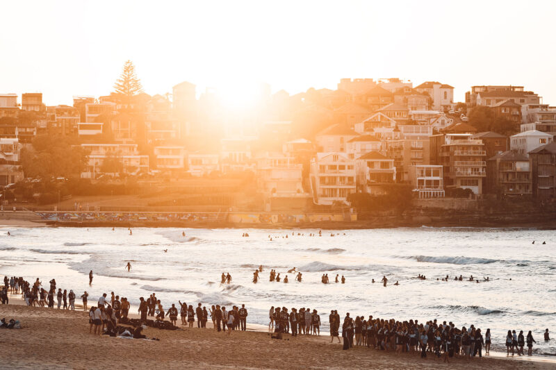 5:30am at Bondi and hundreds of schoolies came to party