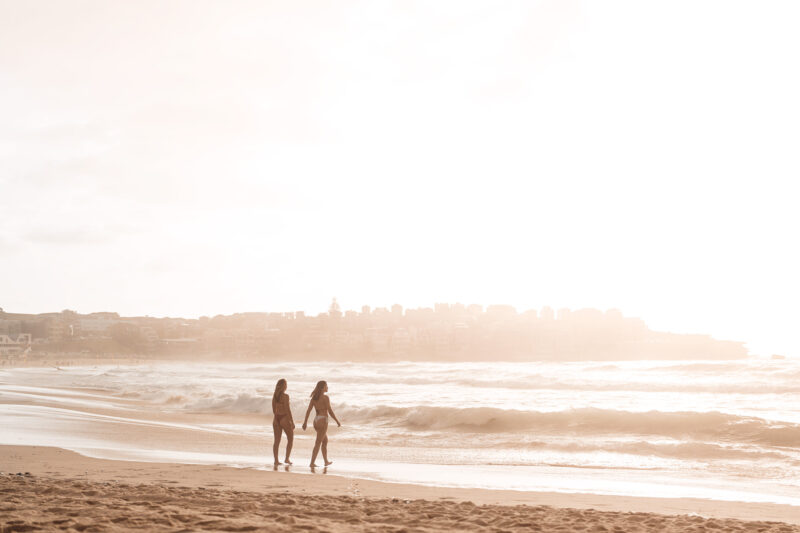 Bondi 7am Golden light, low crowds.