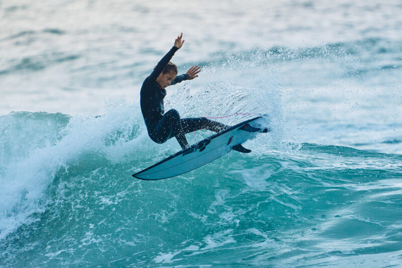 Mr. Spike finding his surf mojo