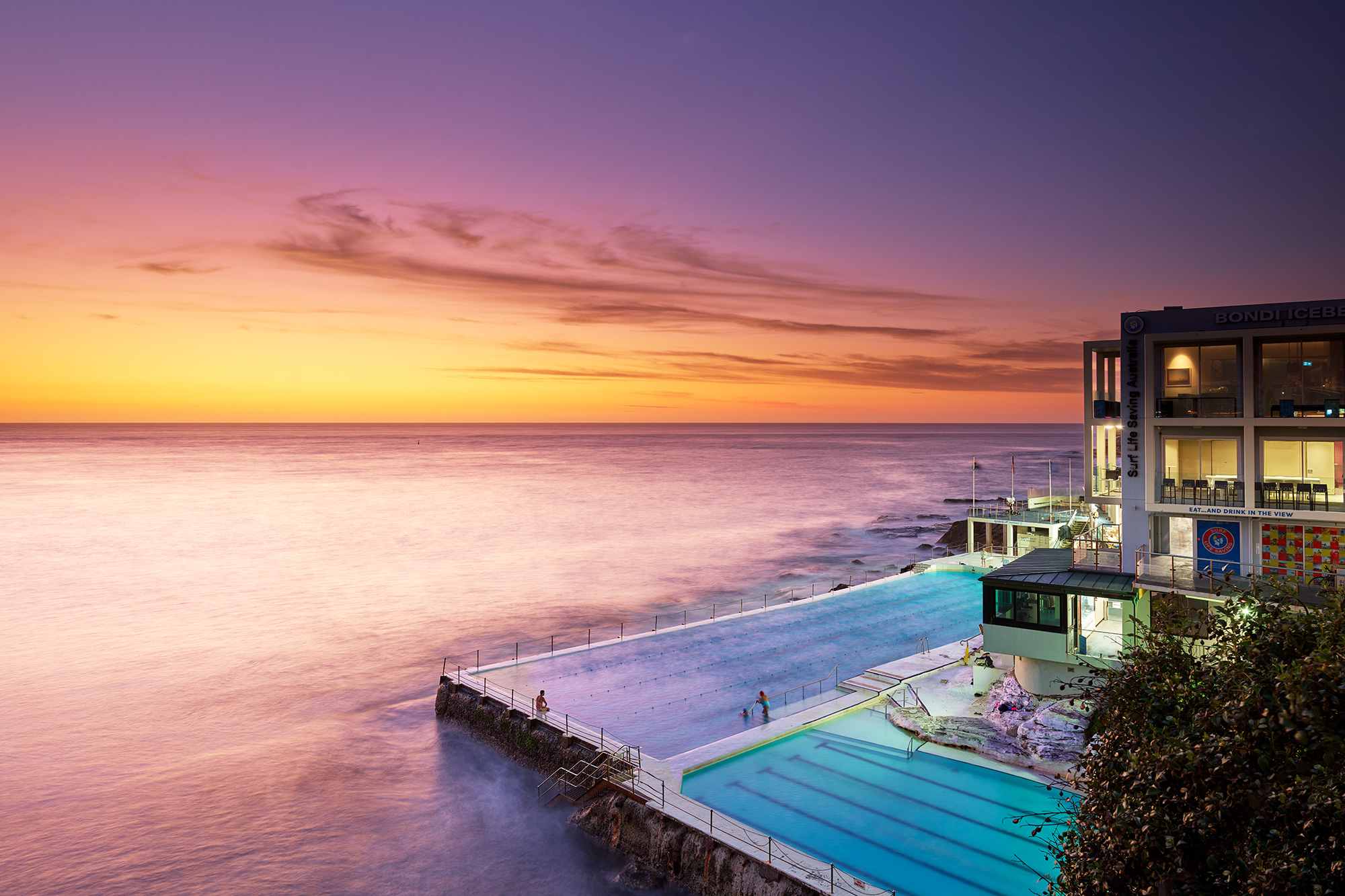 Dawn delights, sunrise this morning at Icebergs